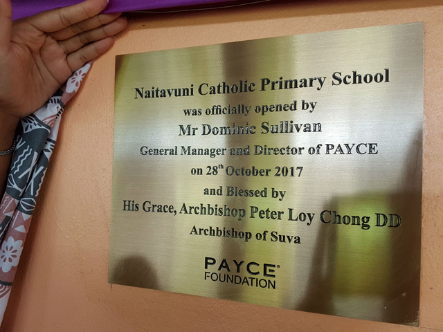 Dominic Sullivan - PAYCE Foundation - Plaque